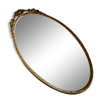 Miroir doré en fonte