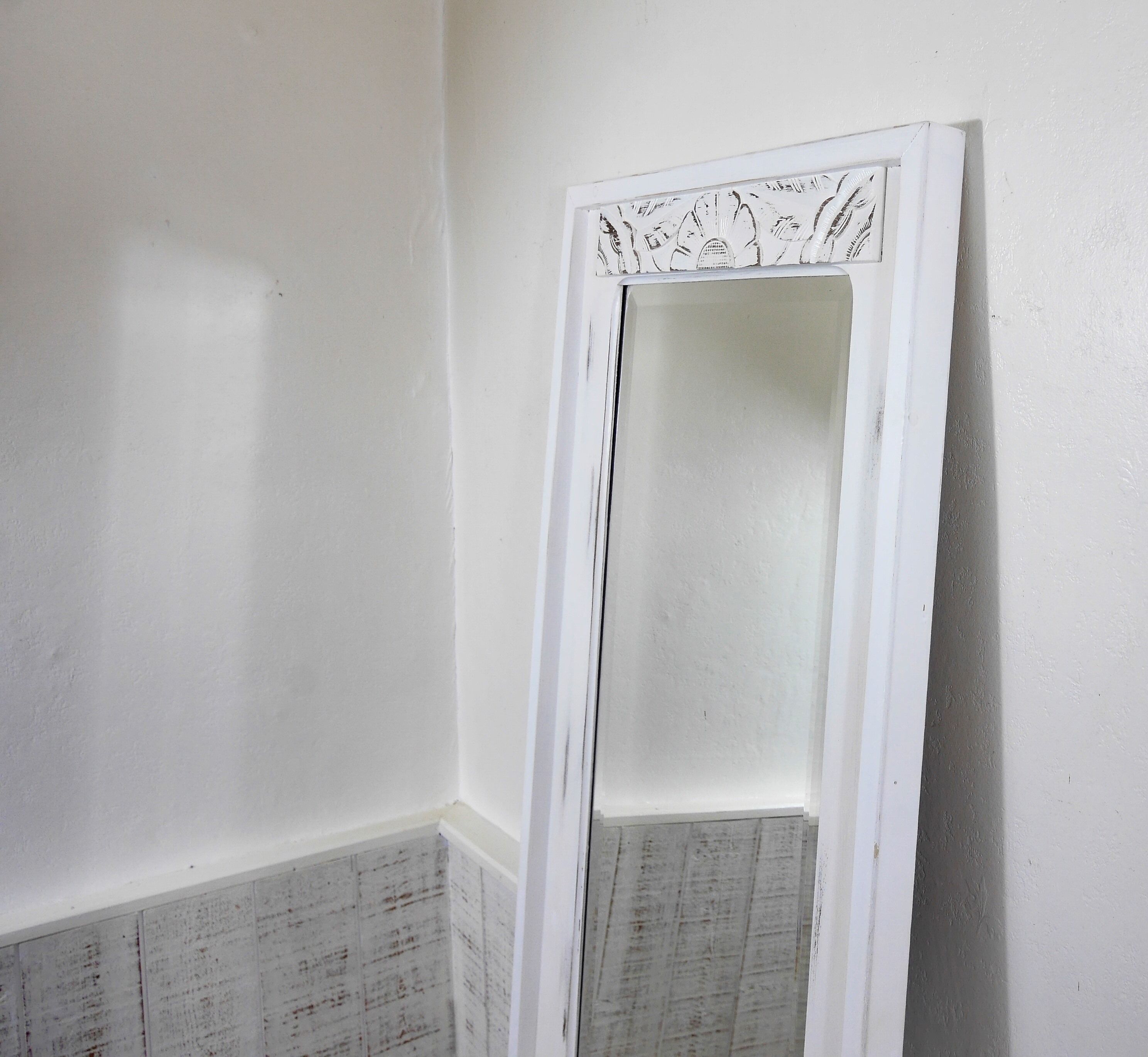Full-length mirror art deco shaby chic