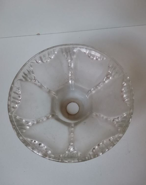 Vintage molded glass globe lamp shade