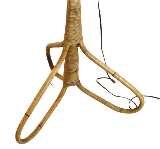 vintage Rotan vloerlamp