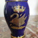 Bleu de Tours earthenware vase