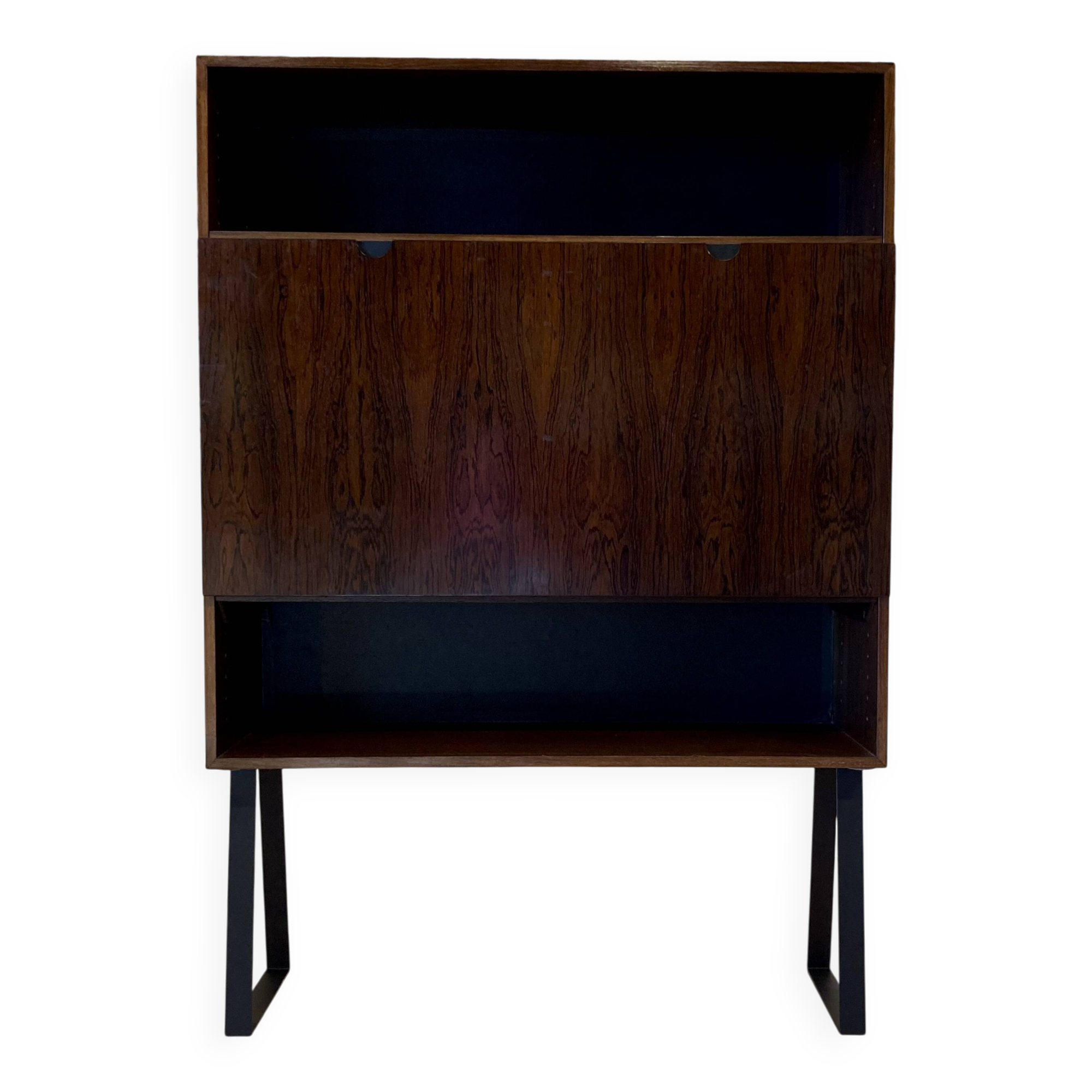 BUREAU PALISSANDRE MURAL DESIGN SCANDINAVE.
