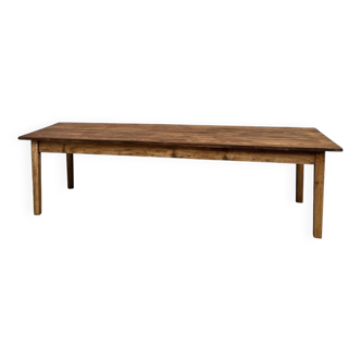 Grande table de ferme en pin, circa 1970