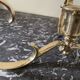 Gold-plated brass candlestick