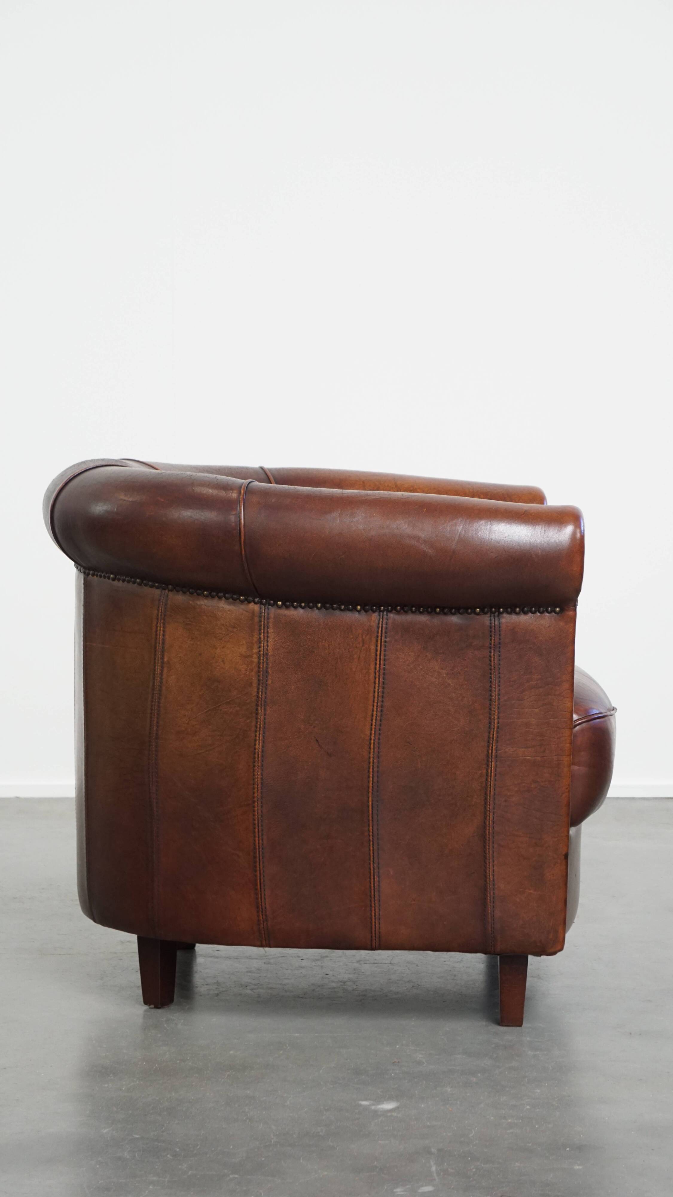 Sheepskin Leather Club Chair