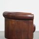 Fauteuil club en cuir de mouton
