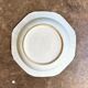 Octagonal deep plate from the Compagnie des Indes in blue porcelain