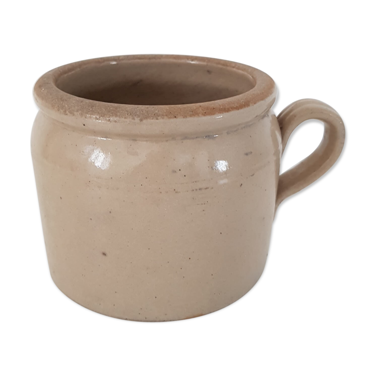 Old terracotta butterpot