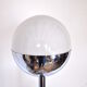 Lampadaire spirale chromé, design 70