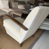fauteuil vintage rénové par professionnel