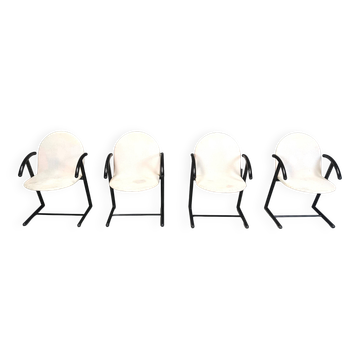 Postmodern dining chairs, 1980s