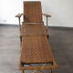 Chaise longue en rotin début 20ème