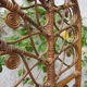 Rattan screen peacock 70s