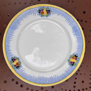 plat + 4 assites Plates Boch Freres La Louviere Decor