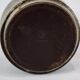 Ceramic jar in dark colours by Saxbo