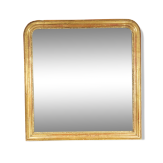 Miroir de cheminée d’époque Louis Philippe 104x108cm