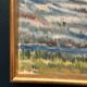 Mid Century Oil On Canvas Landscape By Unknown Artist Vintage & Framed – 33 × 22 Cm