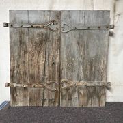 Pair of old shutters