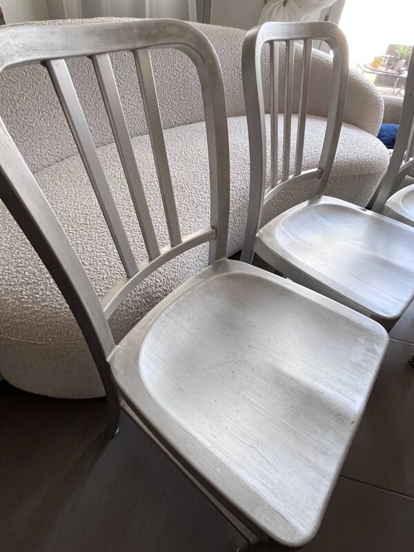 Lot de 4 chaises Alcatraz loft indus