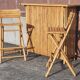 Bamboo counter or bar. (With 2 folding high chairs)