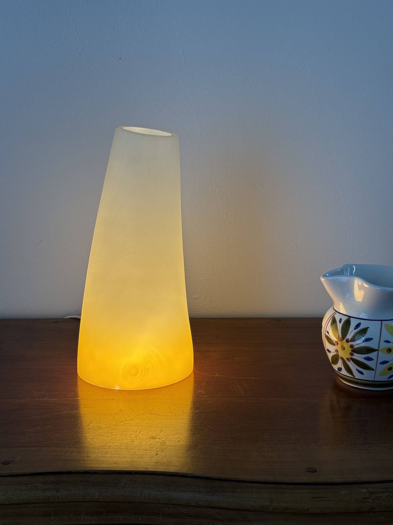 Lampe en verre vintage