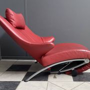 Foldable red relax chair by Stefan Heiliger model Solo 699 for WK Wohnen