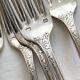 Set of 8 forks in SFAM silver metal