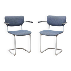 chaise vintage Pagholz - bleue