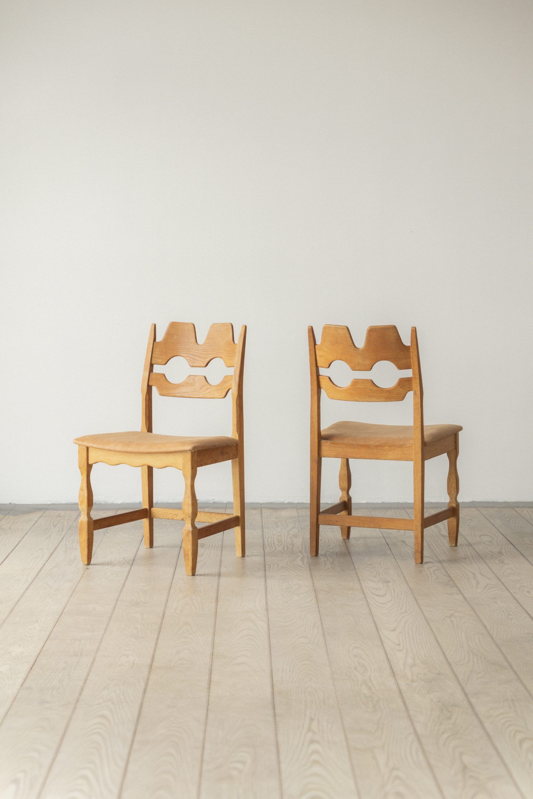 Henning Kjærnulf, Razor blade, dining chair (set of eight)