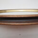 Old oval mirror, walnut wood tower, gilded border