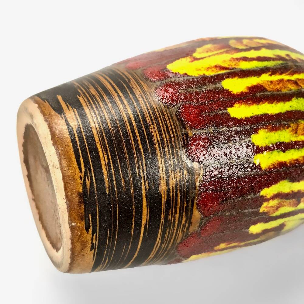 Flamed Saint-Clément vase with fine neckline