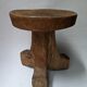 Tabouret tripode en bois Éthiopien décoration ethnique tribal