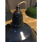 Blue workshop hanging lamp