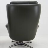 Midcentury Swivel Rocking Armchair, Peem, Finland, 1970s