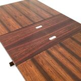 Midcentury rectangular wooden extendible dining table, italy 1960s