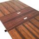 Midcentury rectangular wooden extendible dining table, italy 1960s