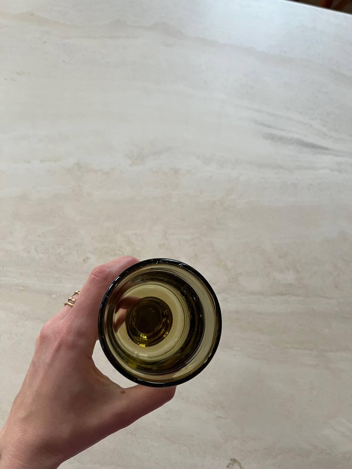 Old blown Venere stem glass