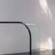 Glass writing desk by Fiam