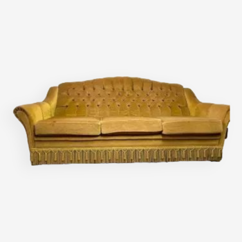 Vintage ochre yellow sofa