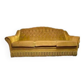 Vintage ochre yellow sofa
