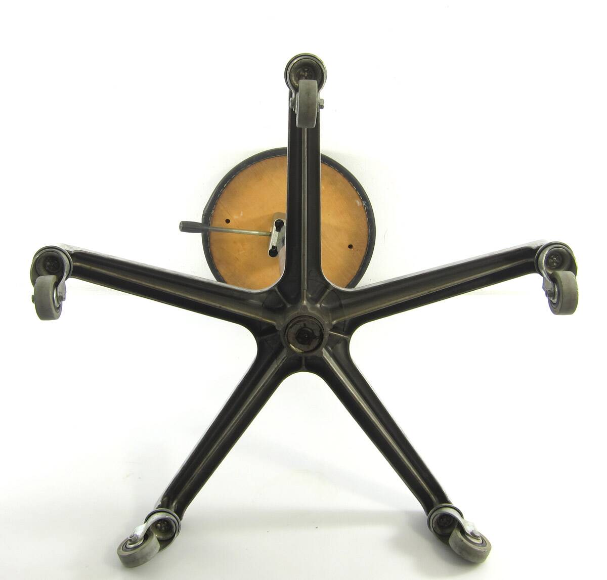 Sixties vintage aluminium adjustable dentist stool