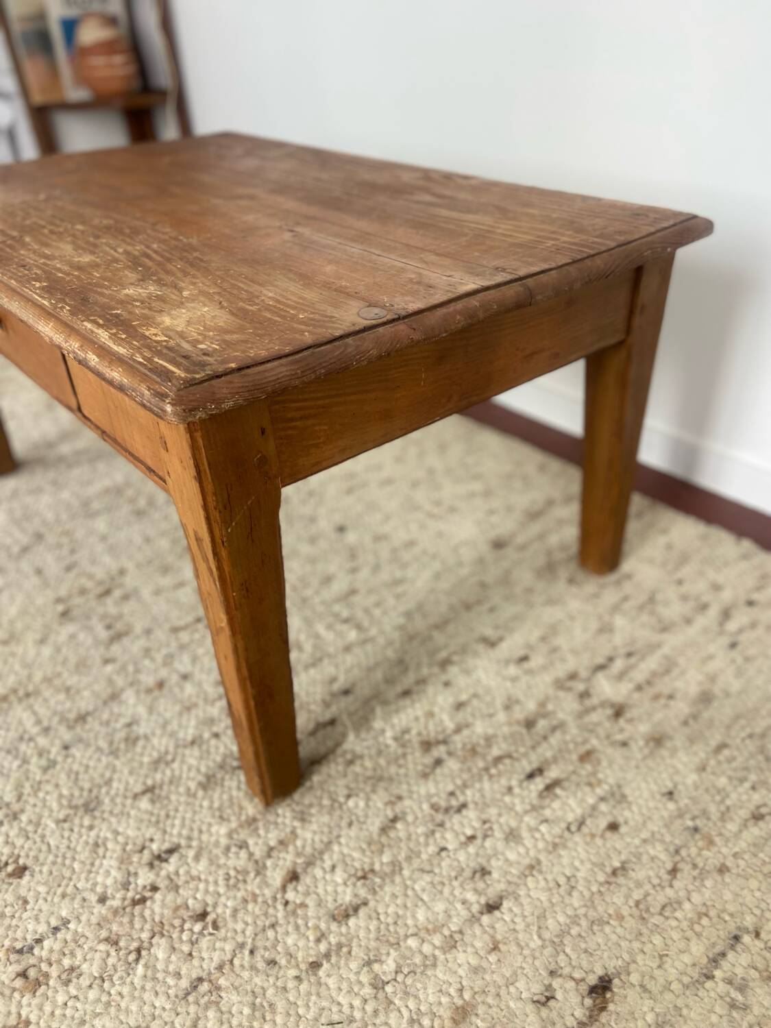 Vintage wooden coffee table