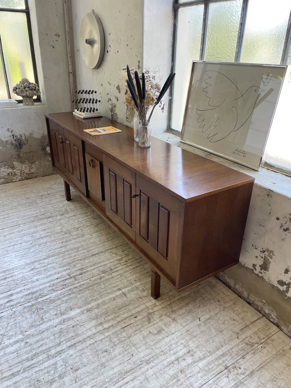 1950s modernist oak sideboard