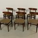 6x Rosewood Dining Chairs Scandinavian 1950s