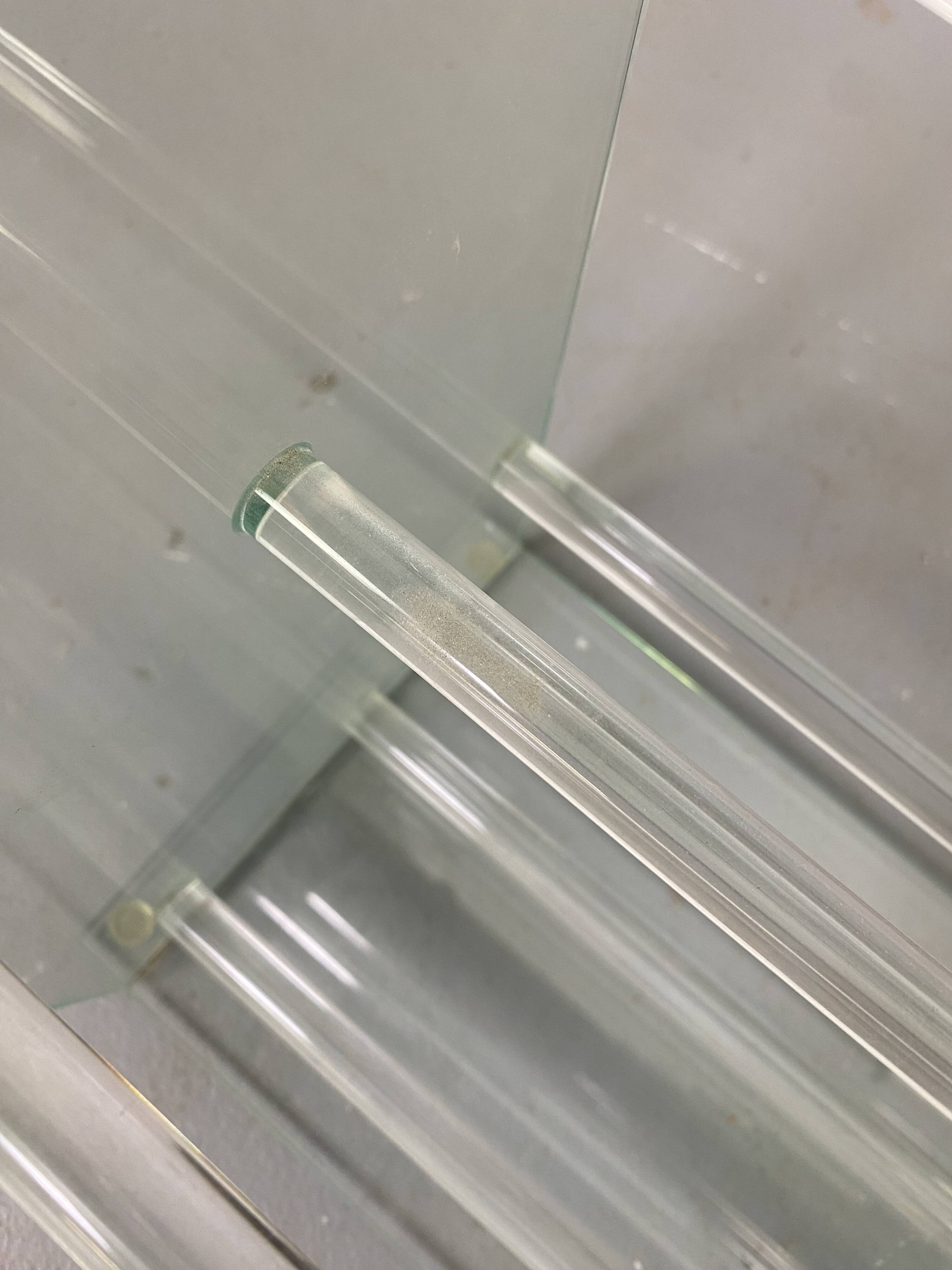 Glass CD rack