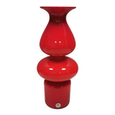 An extremely rare Carnaby vase in a coral red colour by Per Lütken 1968