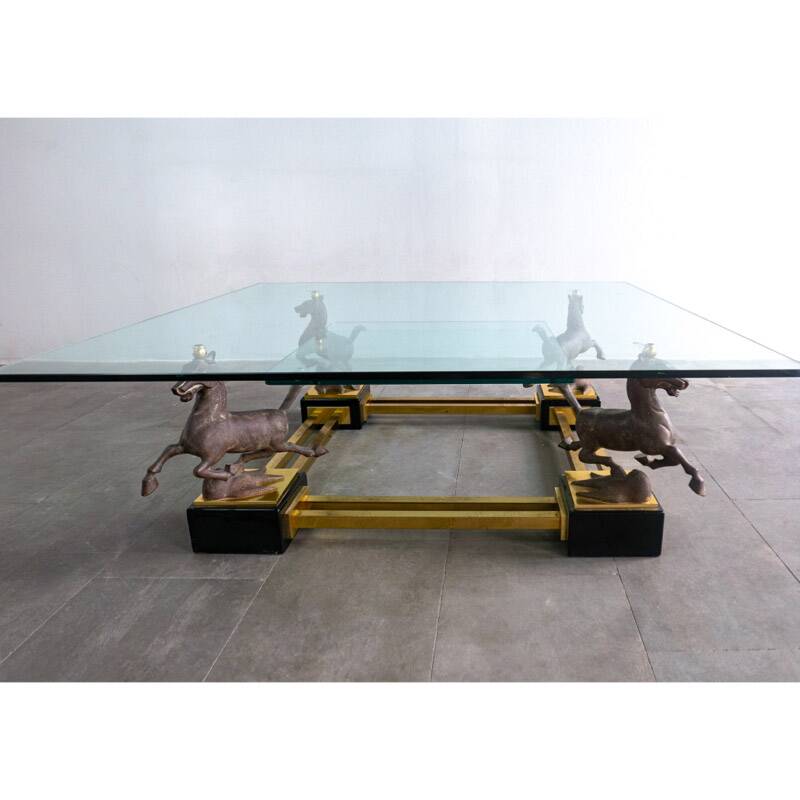 Coffee table by Maison Charles, France 1970s