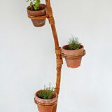 Rattan plant holder 50s