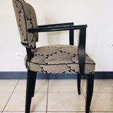 Chair bridge 50s art deco fabric