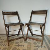 Vintage folding chairs